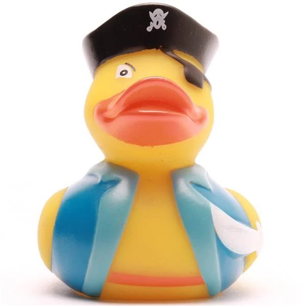 Pirat Badanka med ögonlapp hatt och svärd framifrån