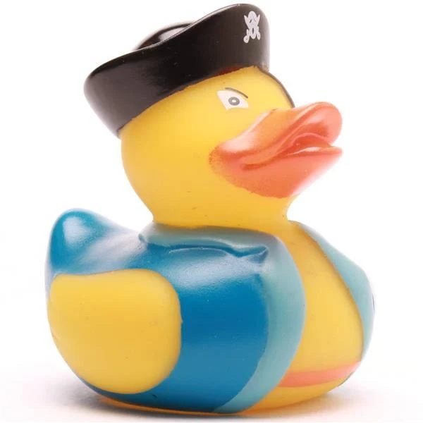 Pirat Badanka med ögonlapp hatt och svärd snett framifrån