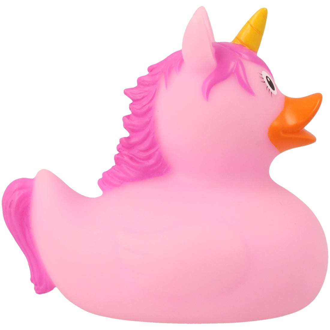 Rosa enhörning badanka från vänster sida