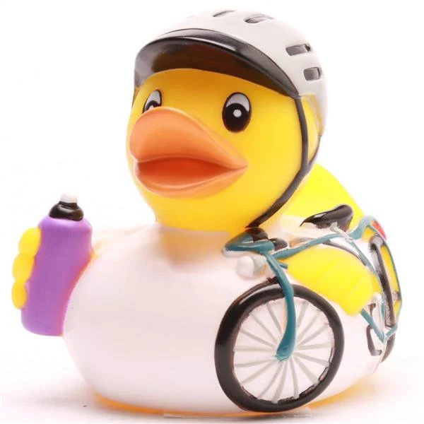 Cyklist badanka snett framifrån