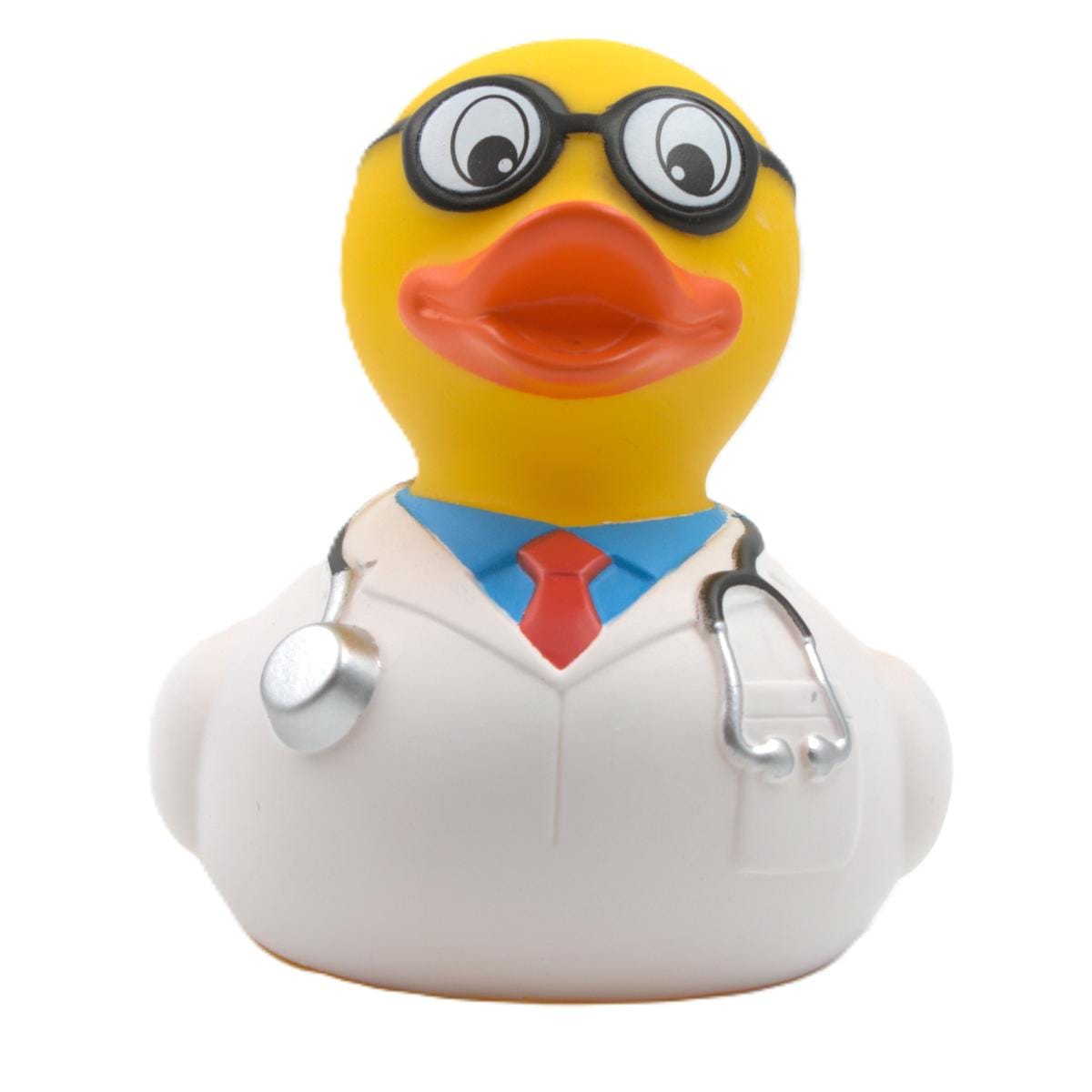 present till läkare doktor badanka med rock och stetoskop framifrån