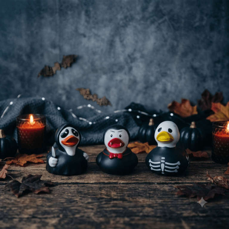 Halloween-ankor 2026 – Läskigt Roliga Badankor
